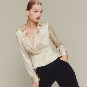 Reformation - Rennes Silk Top - SIZE 0 - New with TAG